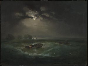 Fishermen at Sea exhibited 1796 by Joseph Mallord William Turner 1775-1851